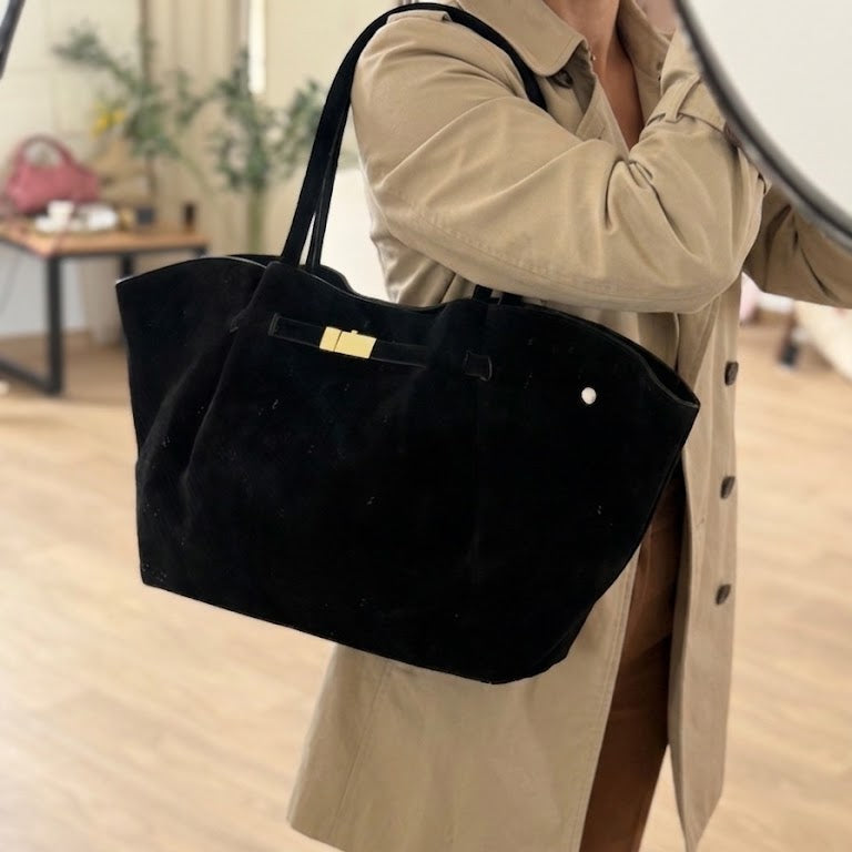 Bolso de ante negro