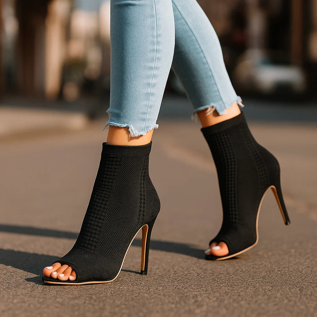 Amena | Zapatos de tacón de punto