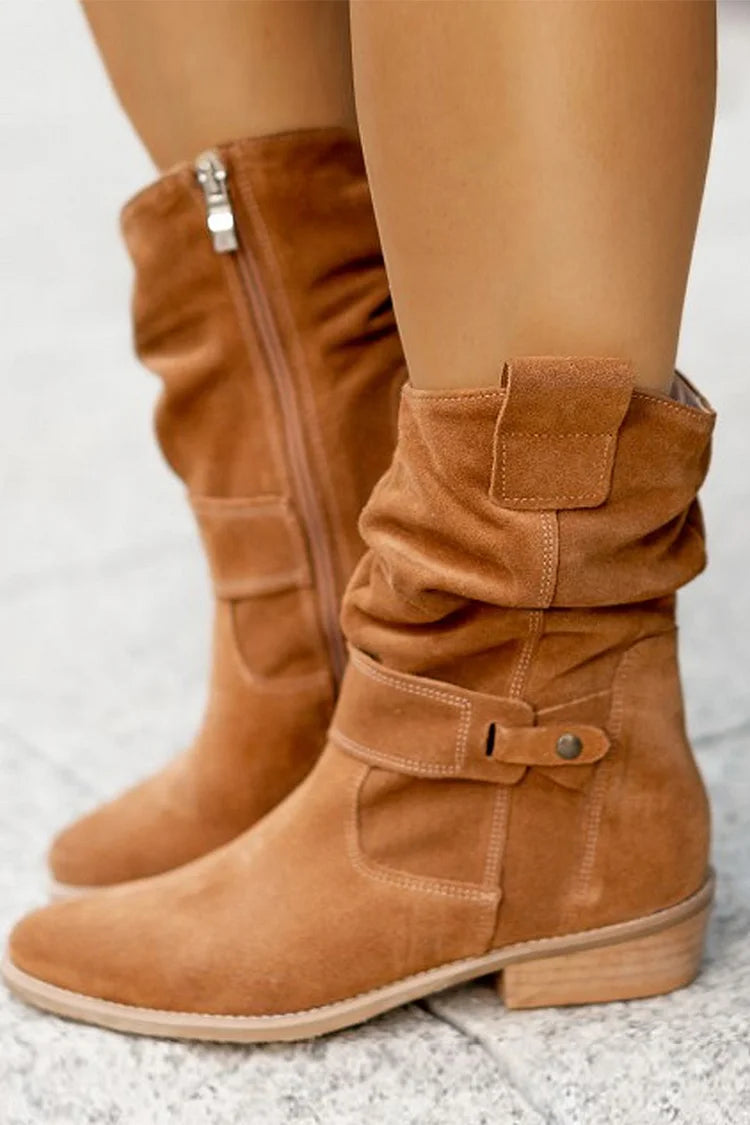 Clemencia™ | Botines flexibles de ante