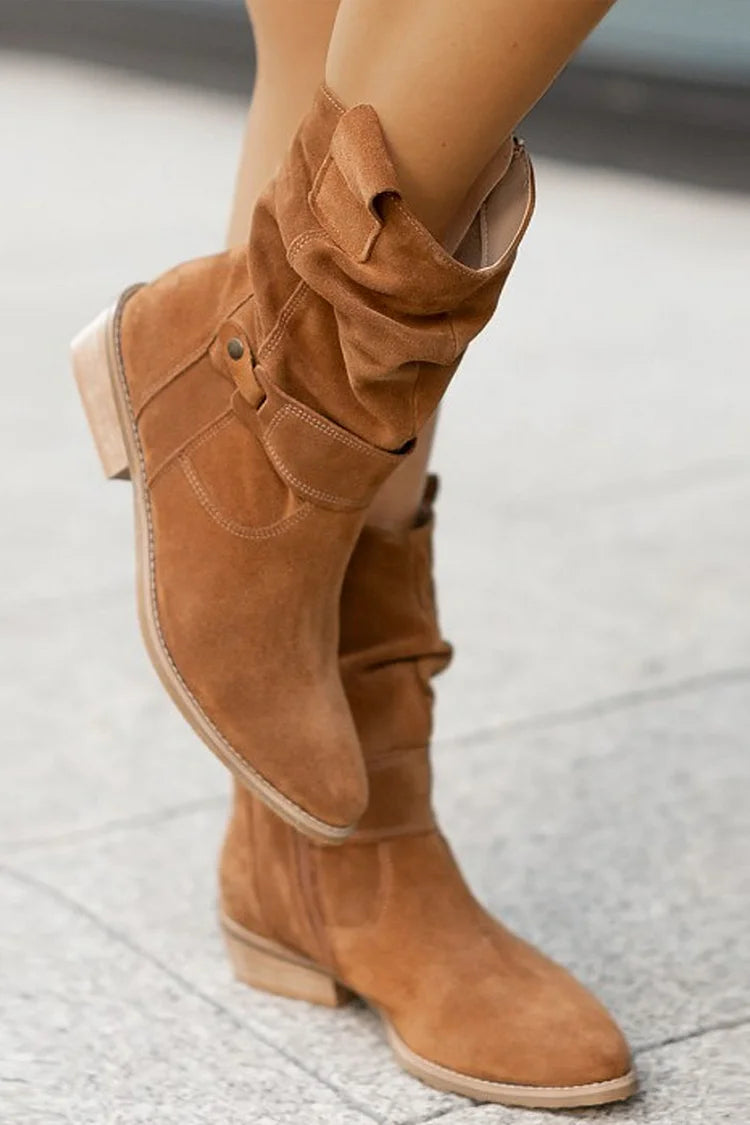 Clemencia™ | Botines flexibles de ante