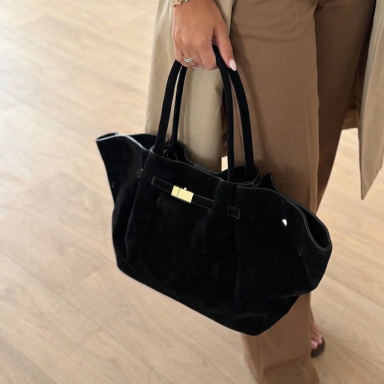 Bolso de ante negro