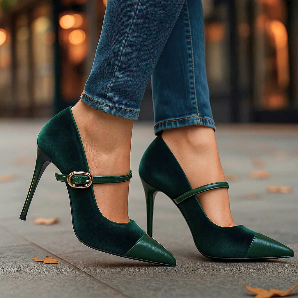Ariette | Zapatos de tacón de terciopelo