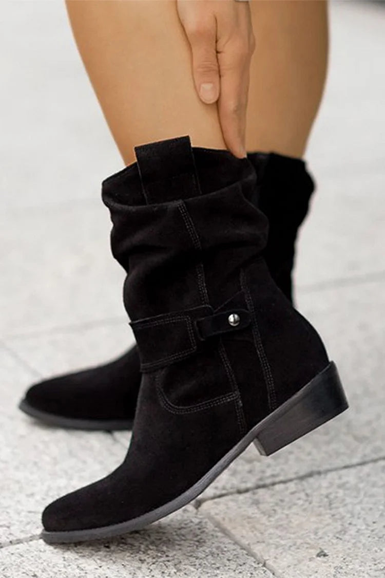 Clemencia™ | Botines flexibles de ante