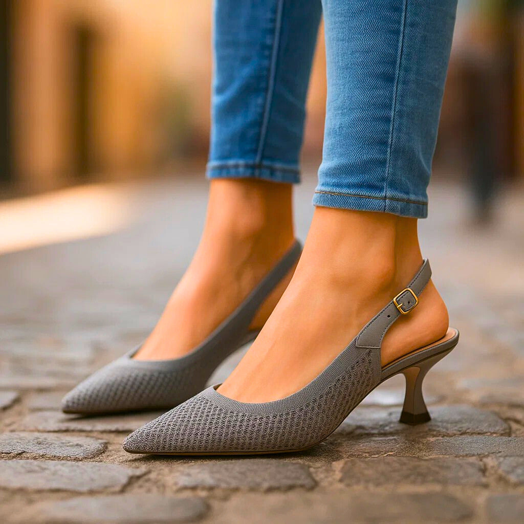 Avelina | Zapatos de tacón de malla