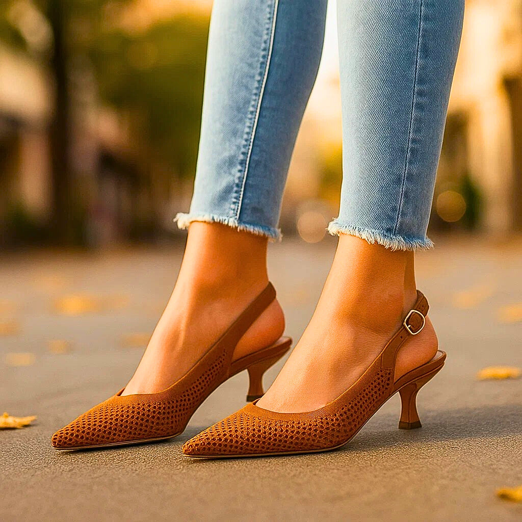 Avelina | Zapatos de tacón de malla