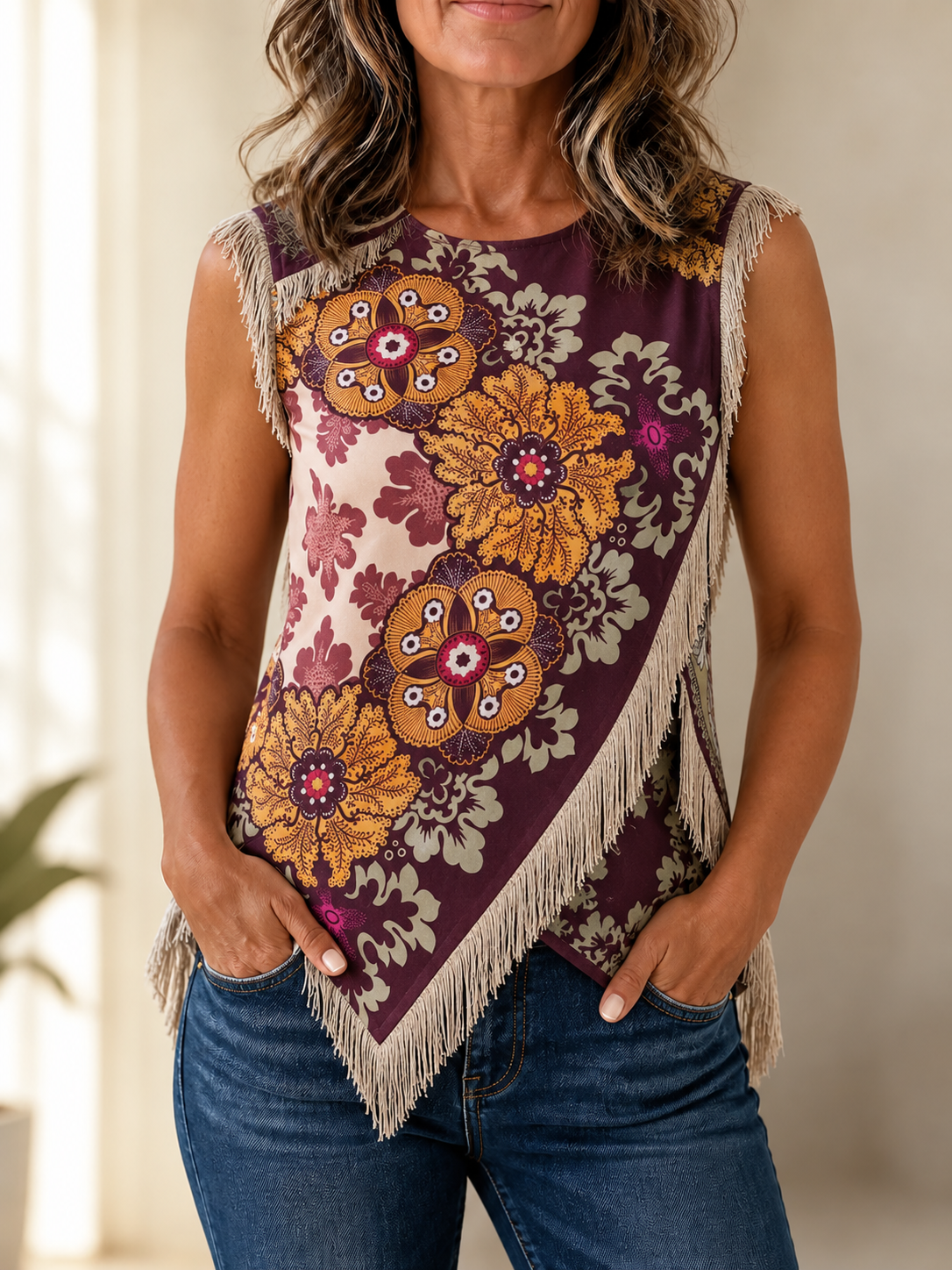 Blusa Alma | Estilo Bohemio con Flecos