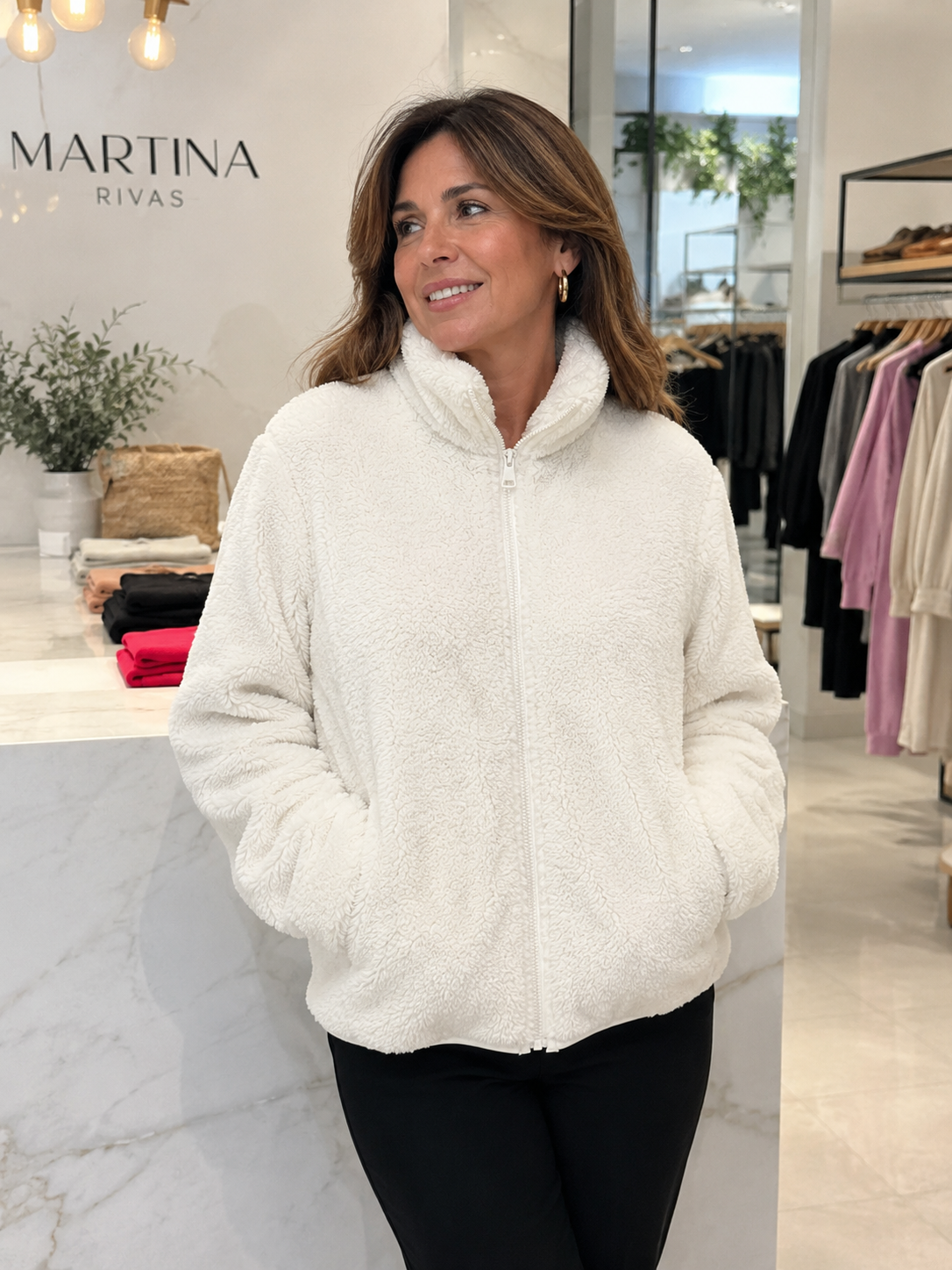 Valentina | Chaqueta Polar Teddy Premium