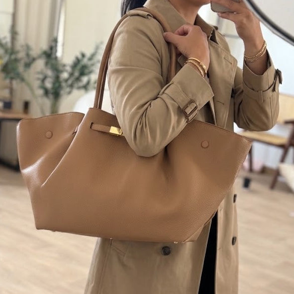 Bolso suave beige