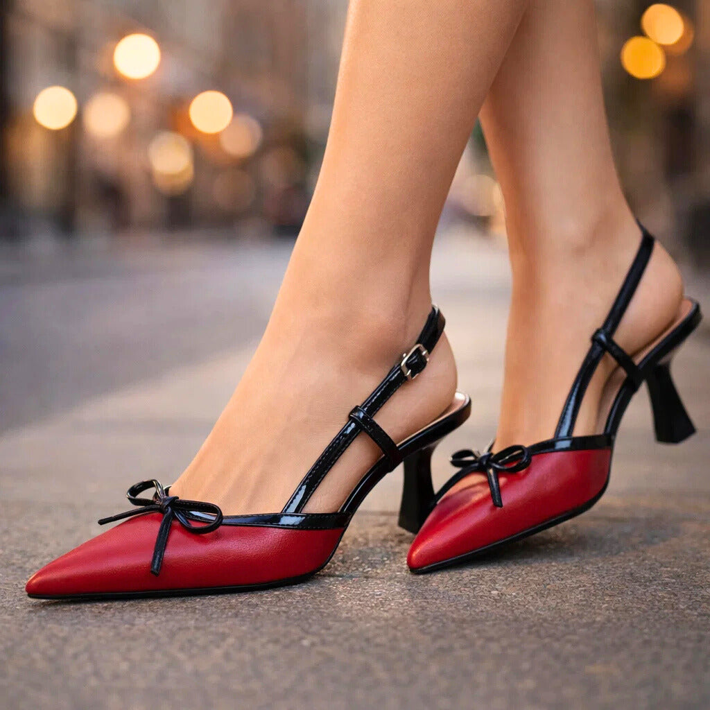 Amara Belle | Zapatos de tacón con lazo
