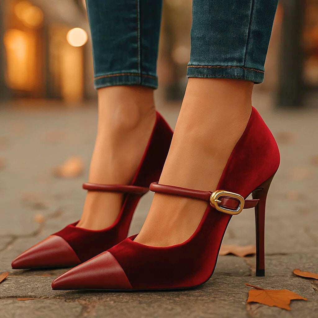 Ariette | Zapatos de tacón de terciopelo