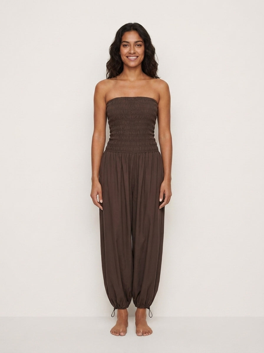 Amanda | Mono Boho de Pierna Fluida