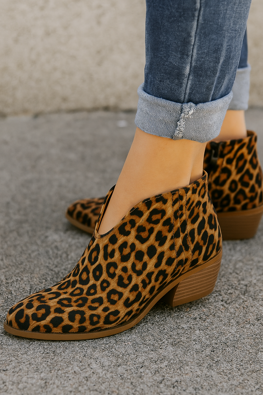 Camila™ | Botines con estampado de leopardo
