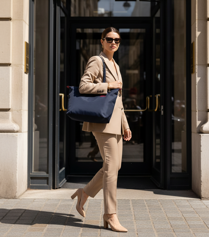 BOLSO TOTE GRANDE LONGCHAM | AZUL MARINO