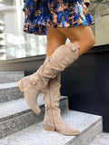 Lina - Botas de efecto ante cómodas y cálidas