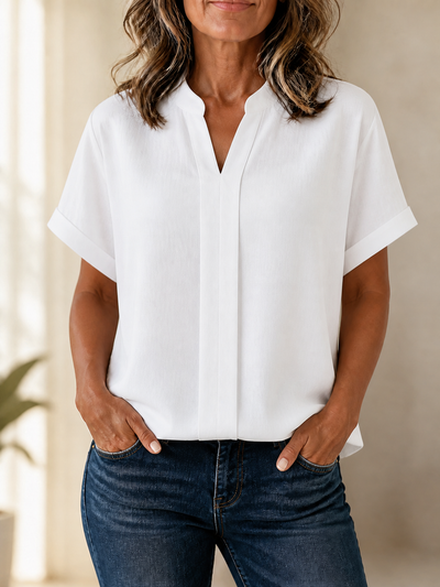 Blusa blanca fluida