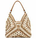 Bolso Artesanal Siena | Tejido a Mano en Marrón y Natural