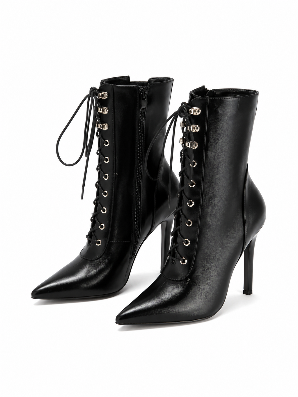Valeria | Botines de Tacón con Cordones