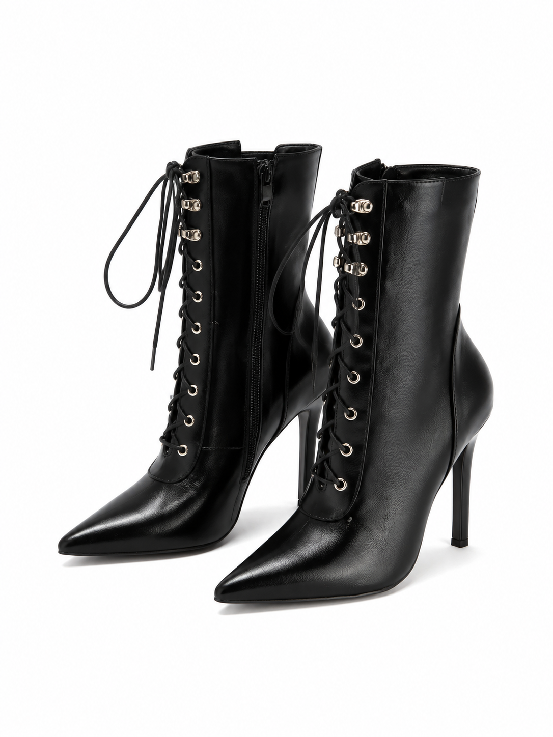Valeria | Botines de Tacón con Cordones