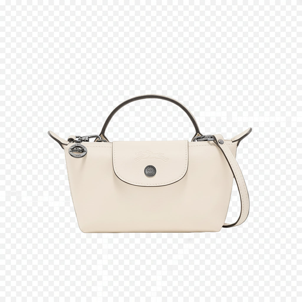 MINI BOLSO DE PIEL LONGCHAM | BLANCO