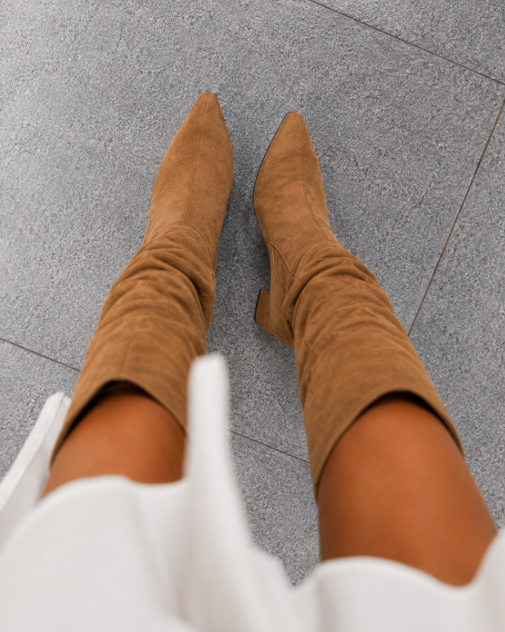 Colette™ | Botas altas de ante