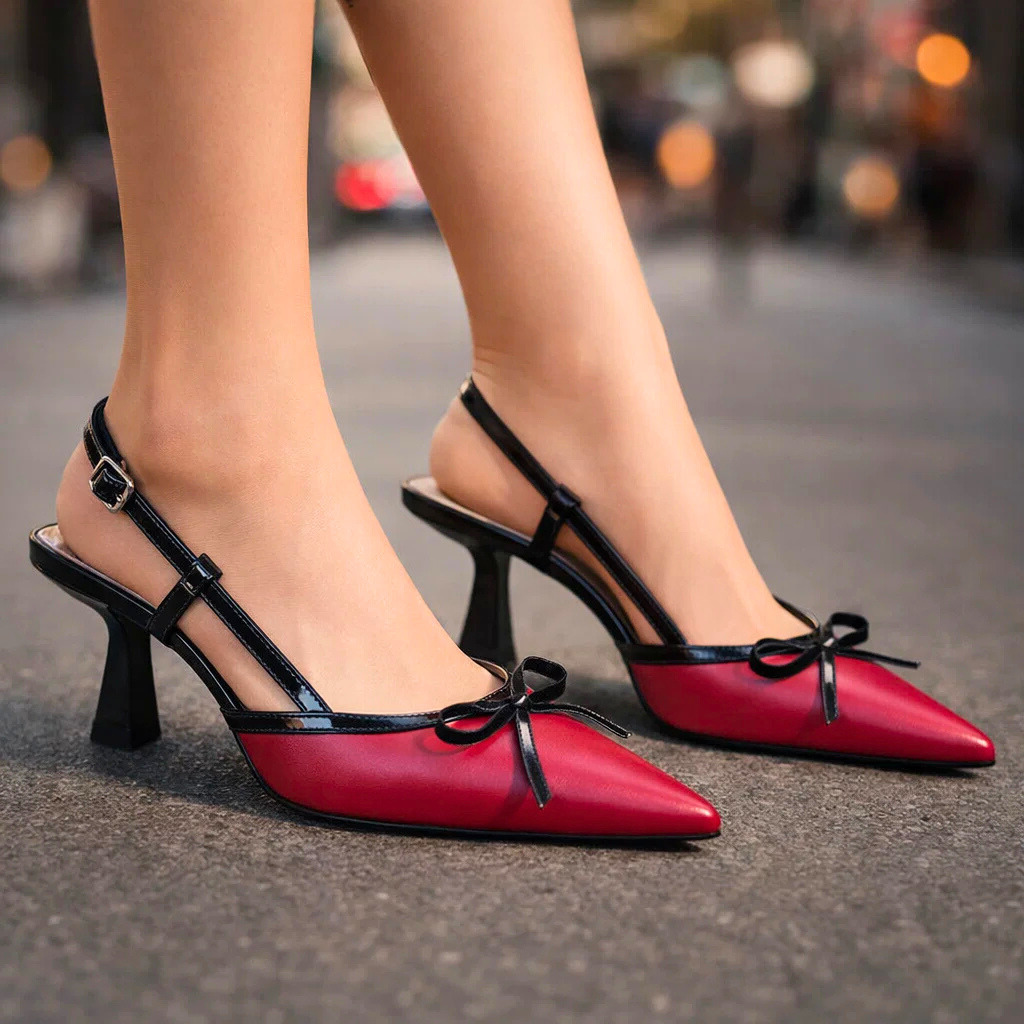Amara Belle | Zapatos de tacón con lazo