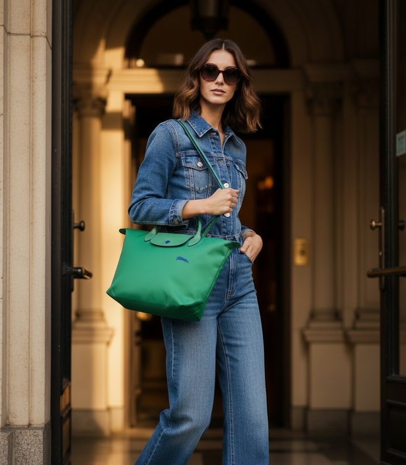 BOLSO TOTE GRANDE LONGCHAM | VERDE ESMERALDA