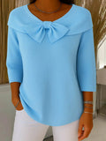 Lirya™ | Elegante top in maglia con fiocco
