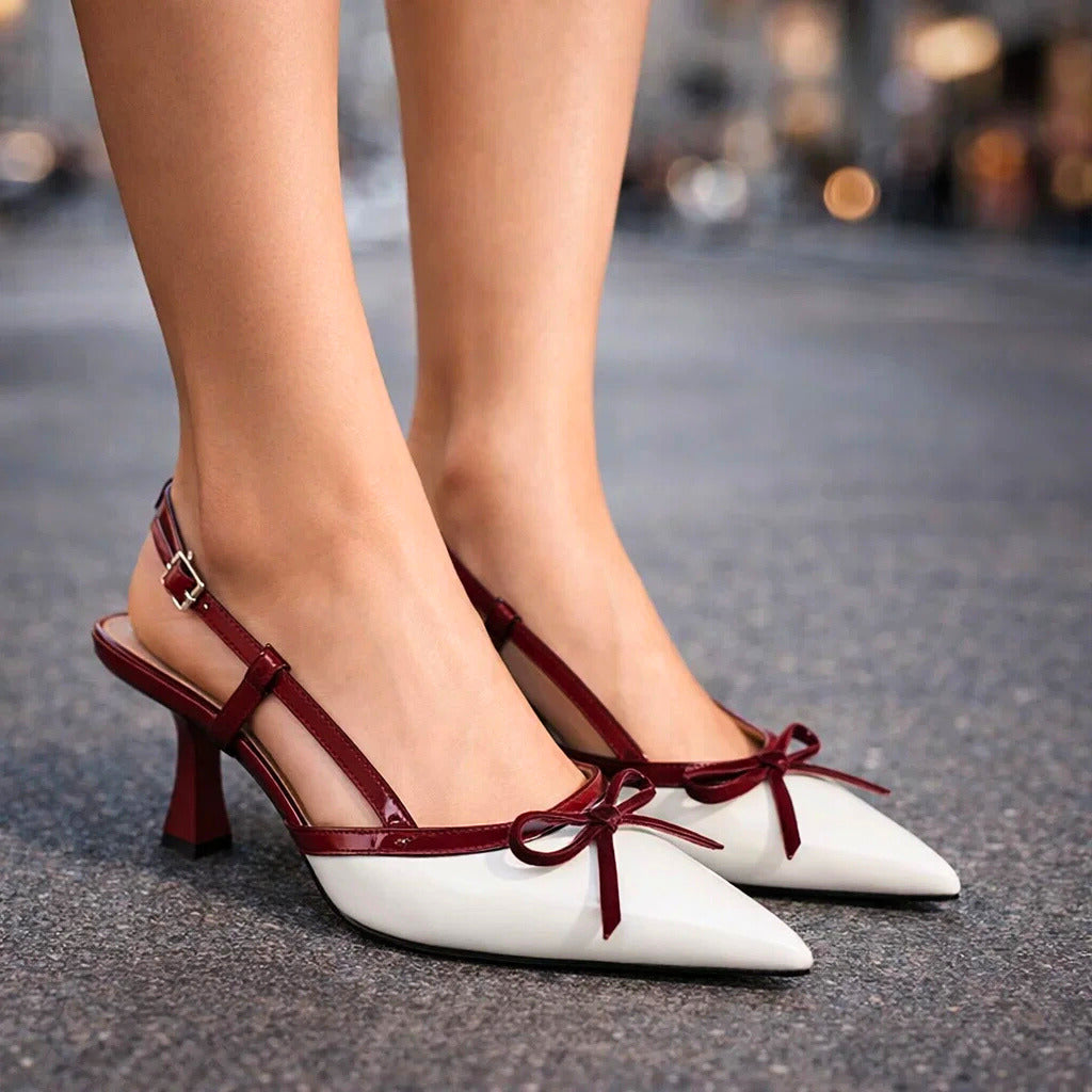 Amara Belle | Zapatos de tacón con lazo