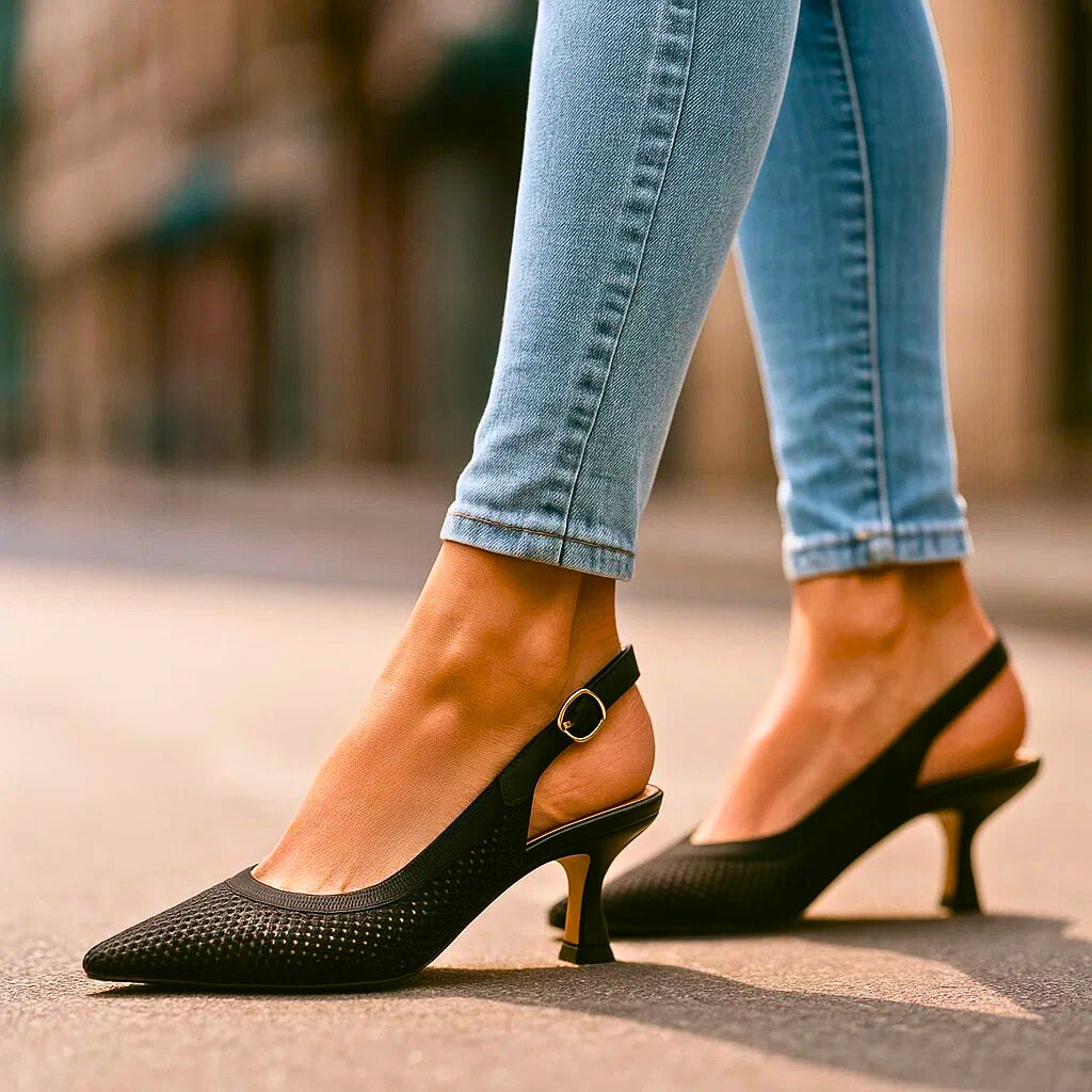 Avelina | Zapatos de tacón de malla