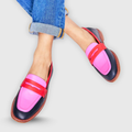 Giuliana | Mocasines en colores en contraste
