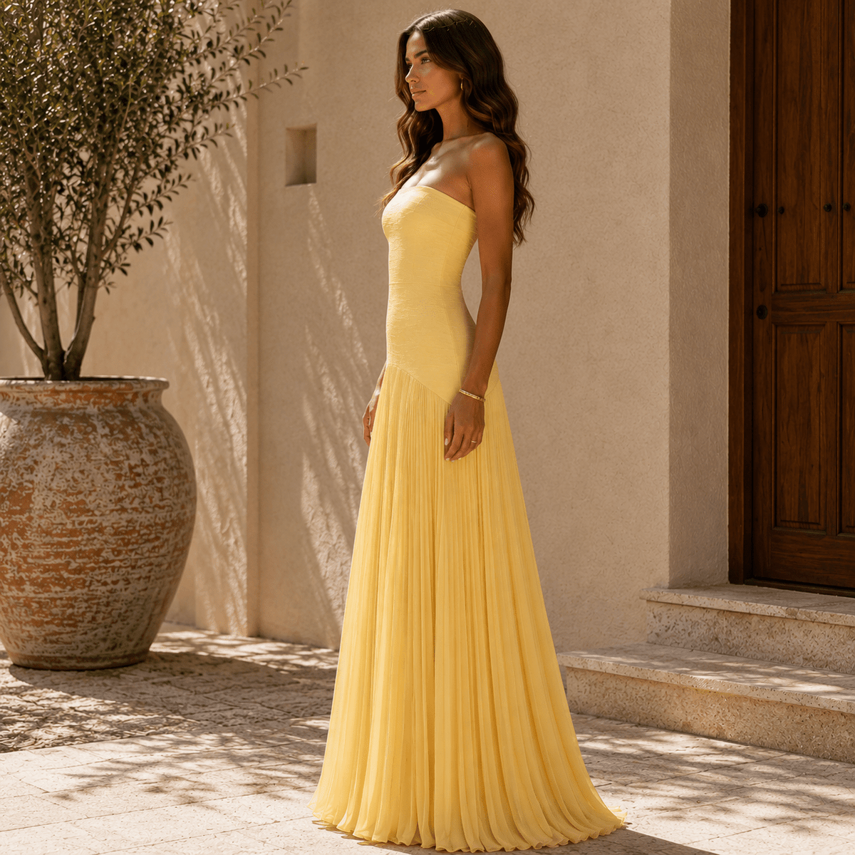 Francesca™ | Vestido con hombros al aire