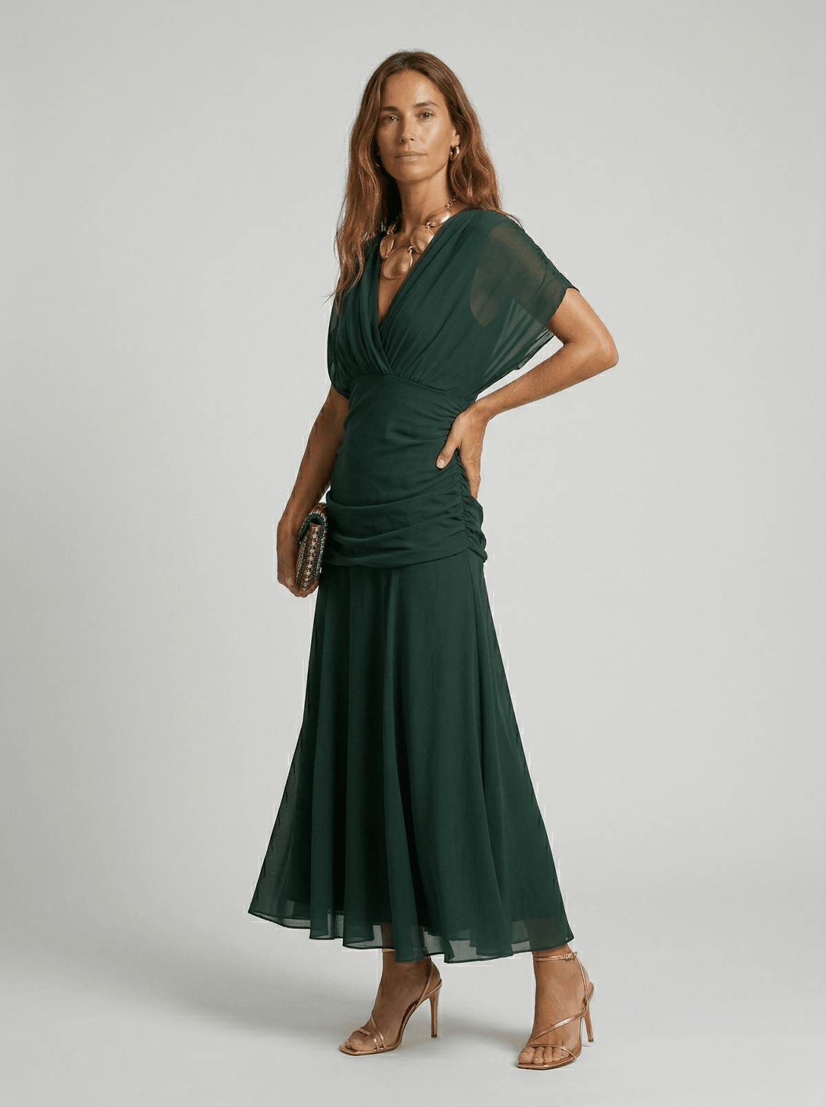 Paula™ | Vestido largo con escote en V
