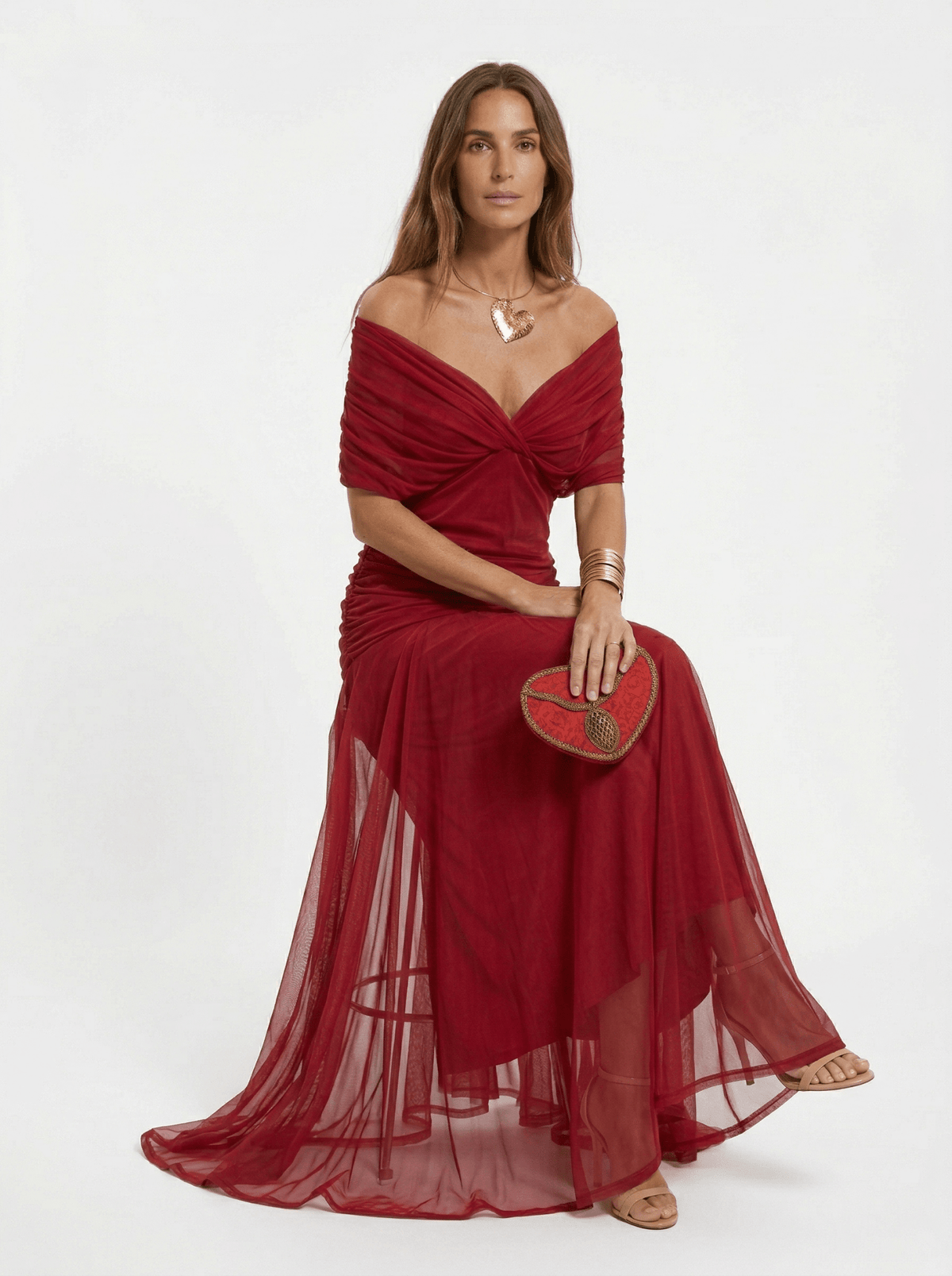 Paula™ | Vestido largo con escote en V