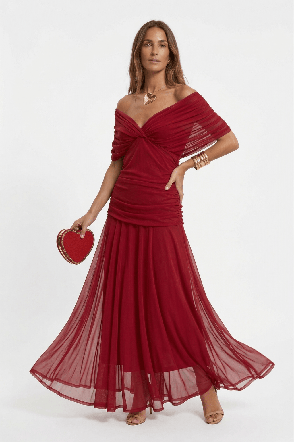 Paula™ | Vestido largo con escote en V