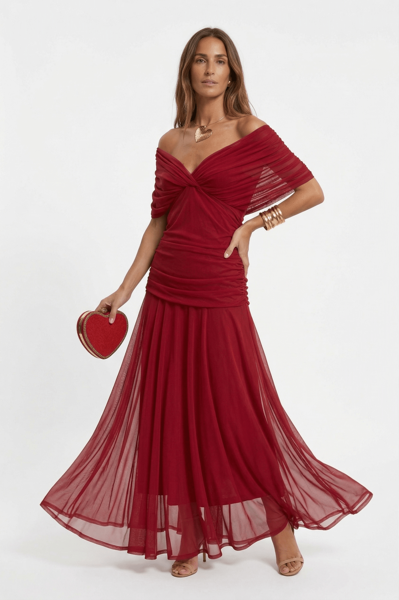 Paula™ | Vestido largo con escote en V