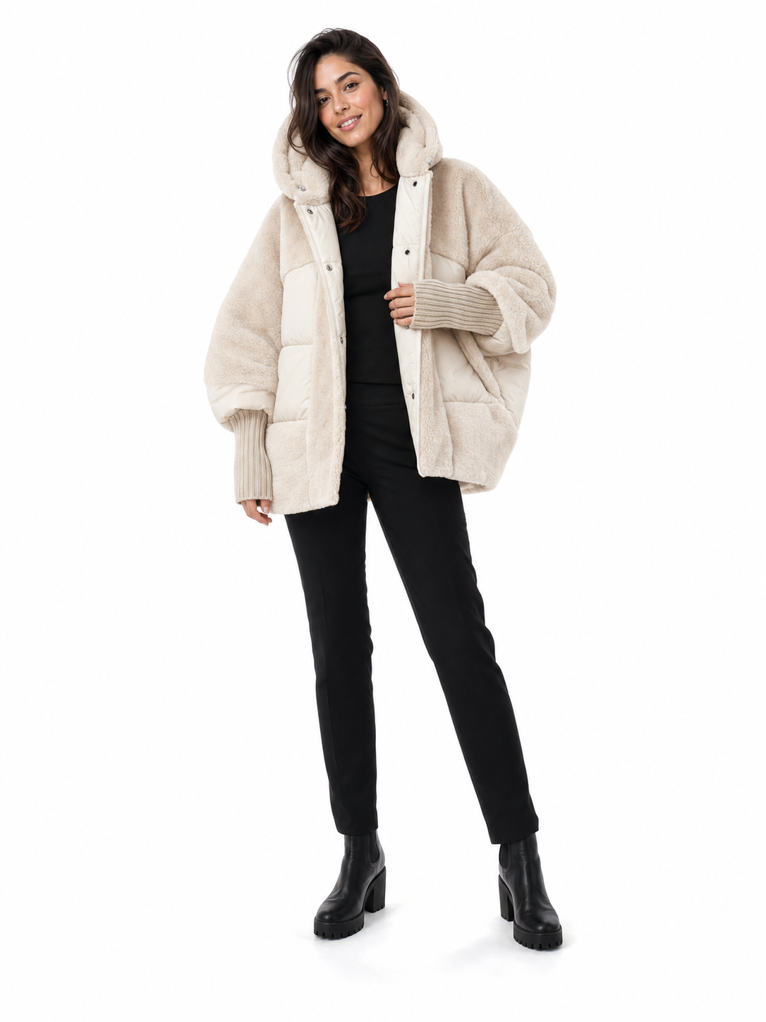 Lina™ | Abrigo Teddy Oversize