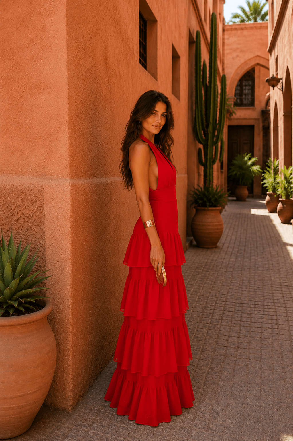 Raquel™ | Vestido rojo estilo Manila