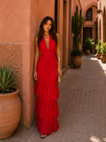 Raquel™ | Vestido rojo estilo Manila