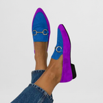Azul y morado