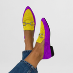 Amarillo y morado